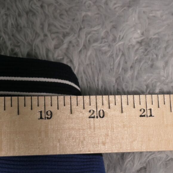 NEW Loft Mini Wrap Skirt Womens XL Blue Stripe Knit Career Casual Stretch $69 - Picture 7 of 8